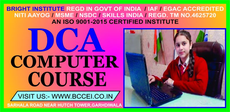 DIPLOMA IN COMPUTER APPLICATION ( M-DCA-800 )